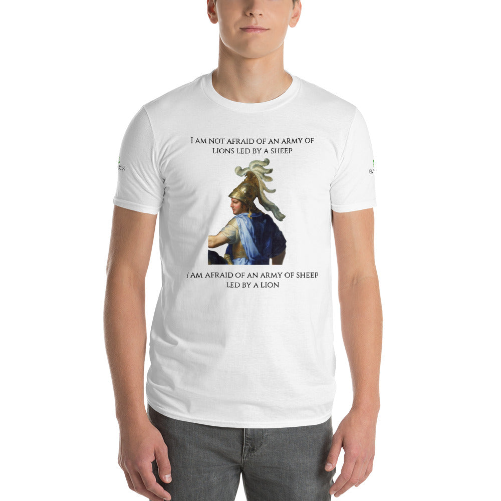 Alexander the Great Lion Quote T-Shirt - Emperor